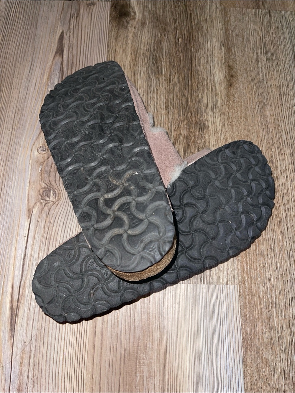 Birkenstock Arizona Shearling sandals suede leather sz 40 - Picture 6 of 6